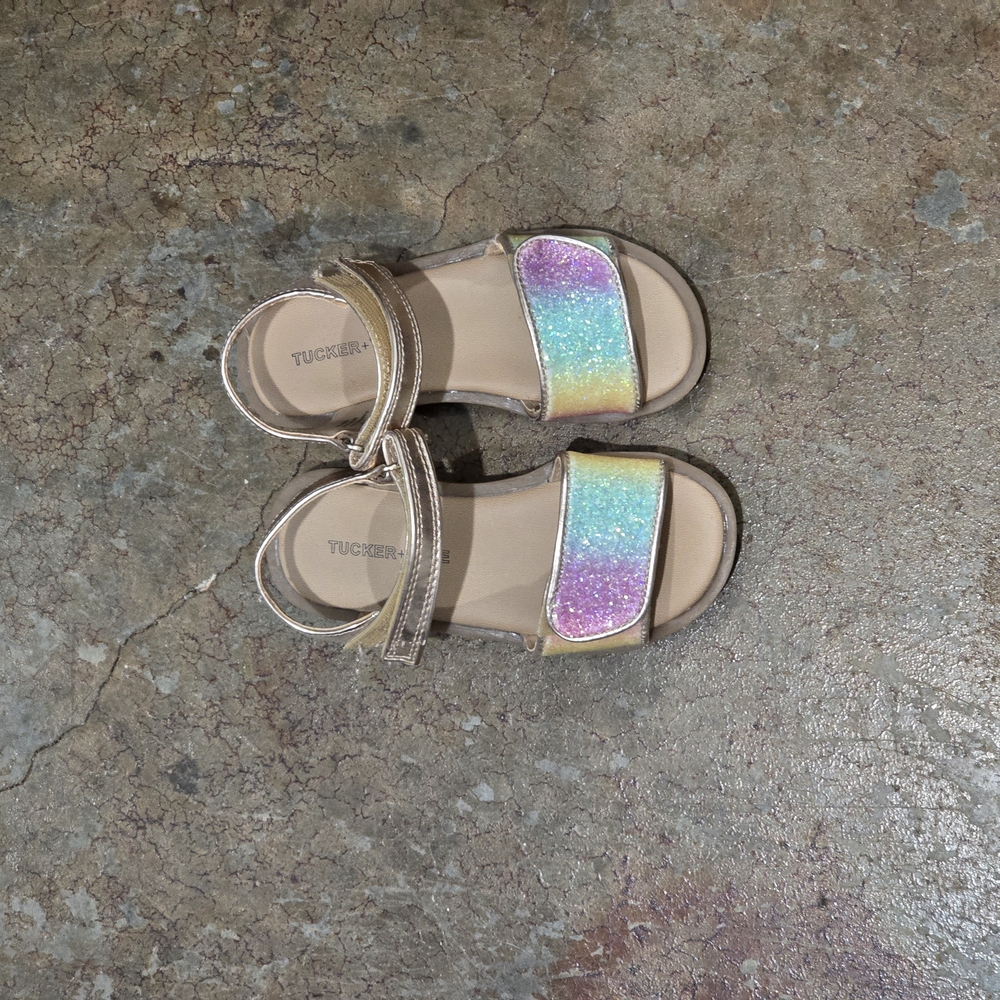 Tucker + Tate Gold Sandals with Adjustable Straps and Comfortable Soles